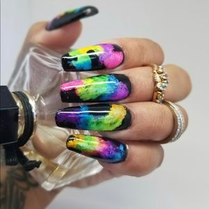 Neon nail paigments